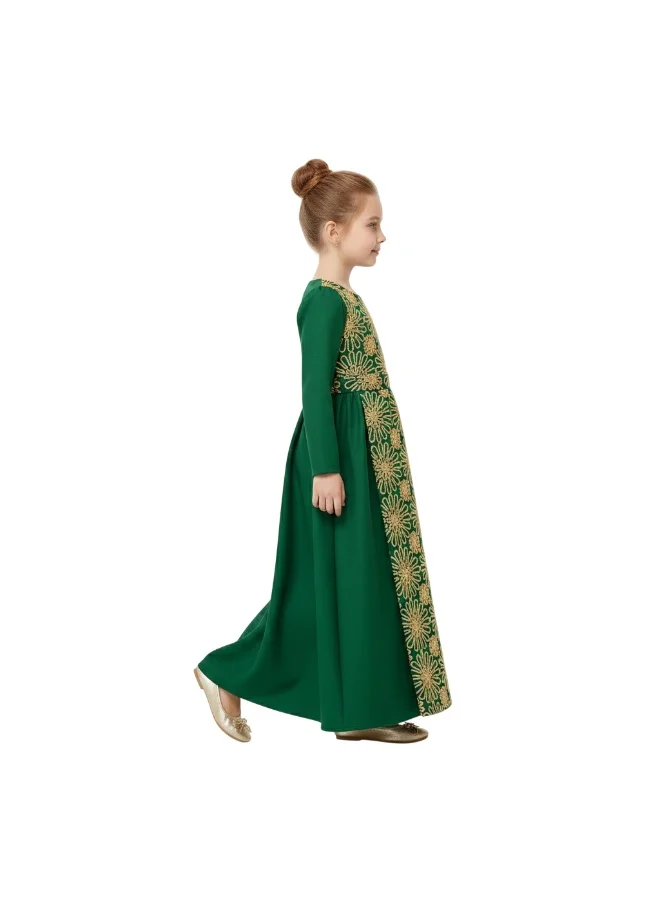 D'Daniela D' Daniela - Fathima Green Jalabiya Abaya with  Sleeves